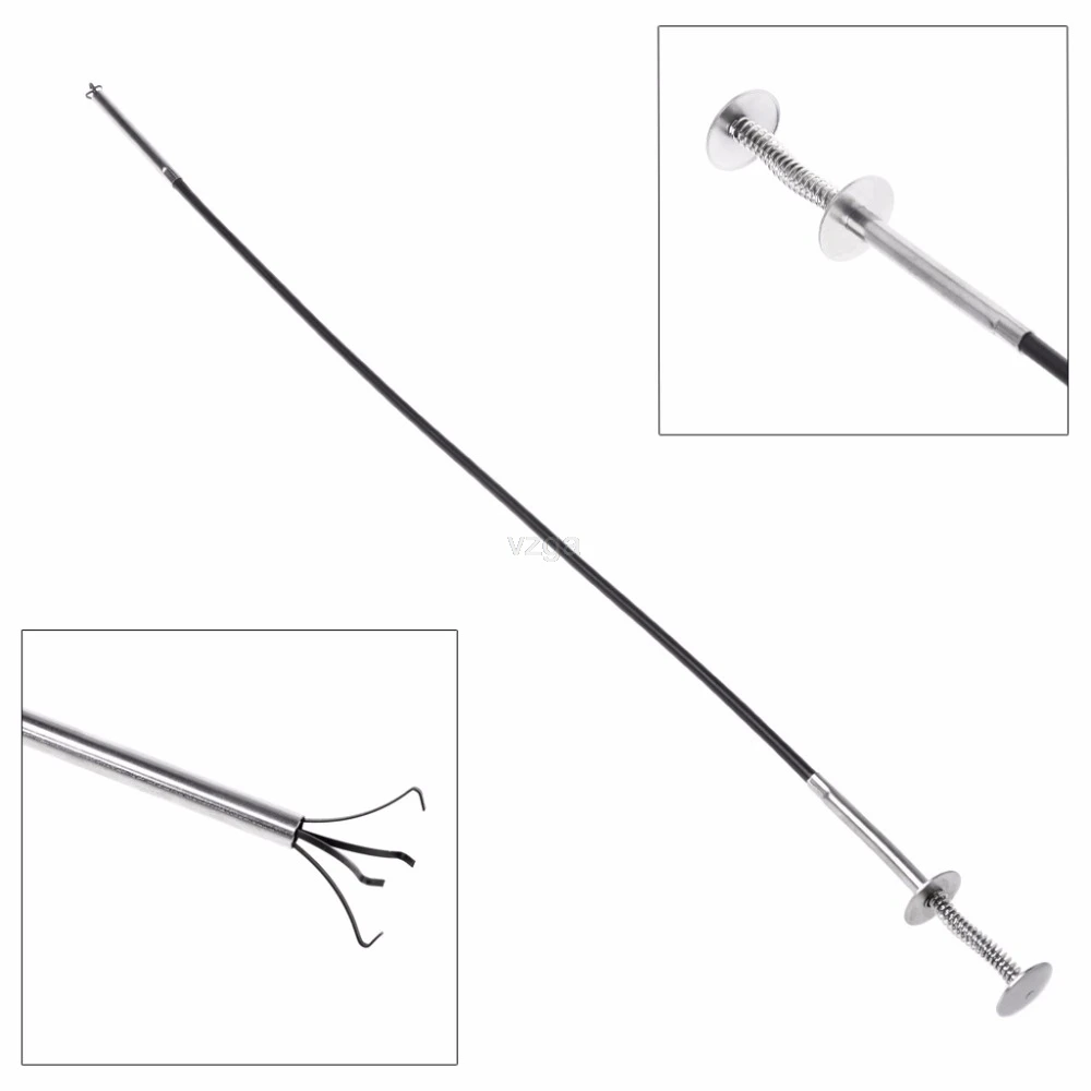 

600mm Flexible 4 Claws Long Reach Pick Up Bend Curve Grabber Spring Grip Tool M27 Dropshipping