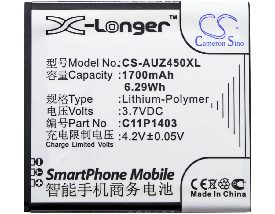 Cameron Sino 1700mAh Battery 0B200-01070000 C11P1403 for Asus A450CG ZenFone 4.5 | Мобильные телефоны и аксессуары