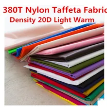 380T водостойкая нейлоновая ткань тафты высокой плотности 20D светильник Теплый пуховик ткань материал для подкладки 150 см ширина 2 ярда