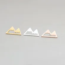 10 пар геометрических горной формы серьги для женщин открытый подарки влюбленным ювелирные изделия из нержавеющей стали Bff Pendientes Mujer