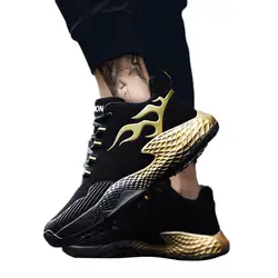 Кроссовки Повседневное Для мужчин открытый плоский Утепленная одежда спортивной обуви носить легкие устойчивые кроссовки ходьба бег