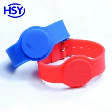 HSY Регулируемый 125 кГц и 13,56 мГц RFID силиконовый браслет близость TK4100 EM ID контроллера доступа HF IC MF 1 К часы Тип карты