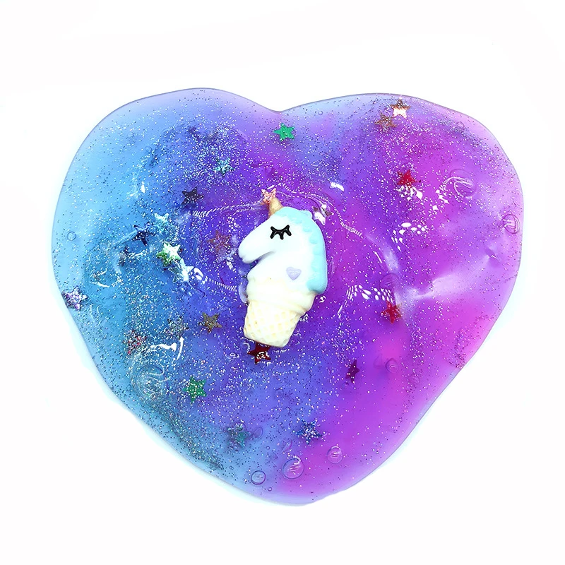 Colorful Stars Slime Crystal Mud Starry Unicorn Pearl Ball Clay DIY Antistress Toy Slime Putty Decompression Children's Toy Gift