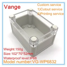 1 шт./лот Малый IP68 водонепроницаемый чехол пластиковый корпус diy коробки для разъем провода под водой 102*70*52 мм