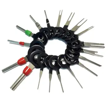 

18Pcs Wire Terminal Extractors Auto Terminals Removal Key Tool Car Electrical Wiring Crimp Puller Set Car Accessories