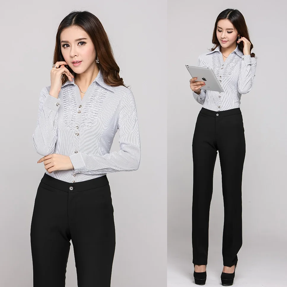 New Arrival 2015 Spring and Autumn Formal Ladies Pant Suits Women 2 ...