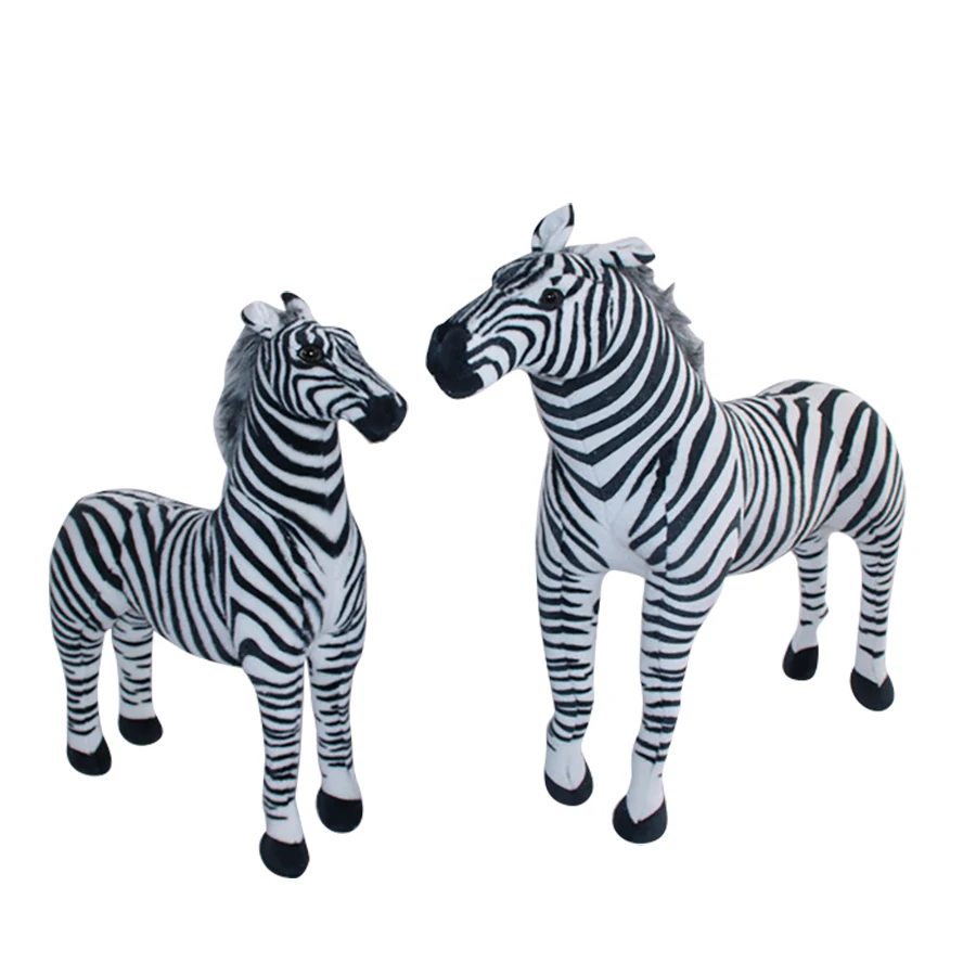 Kids Large Zebra Plush Toys Stuffed Animals Simulation