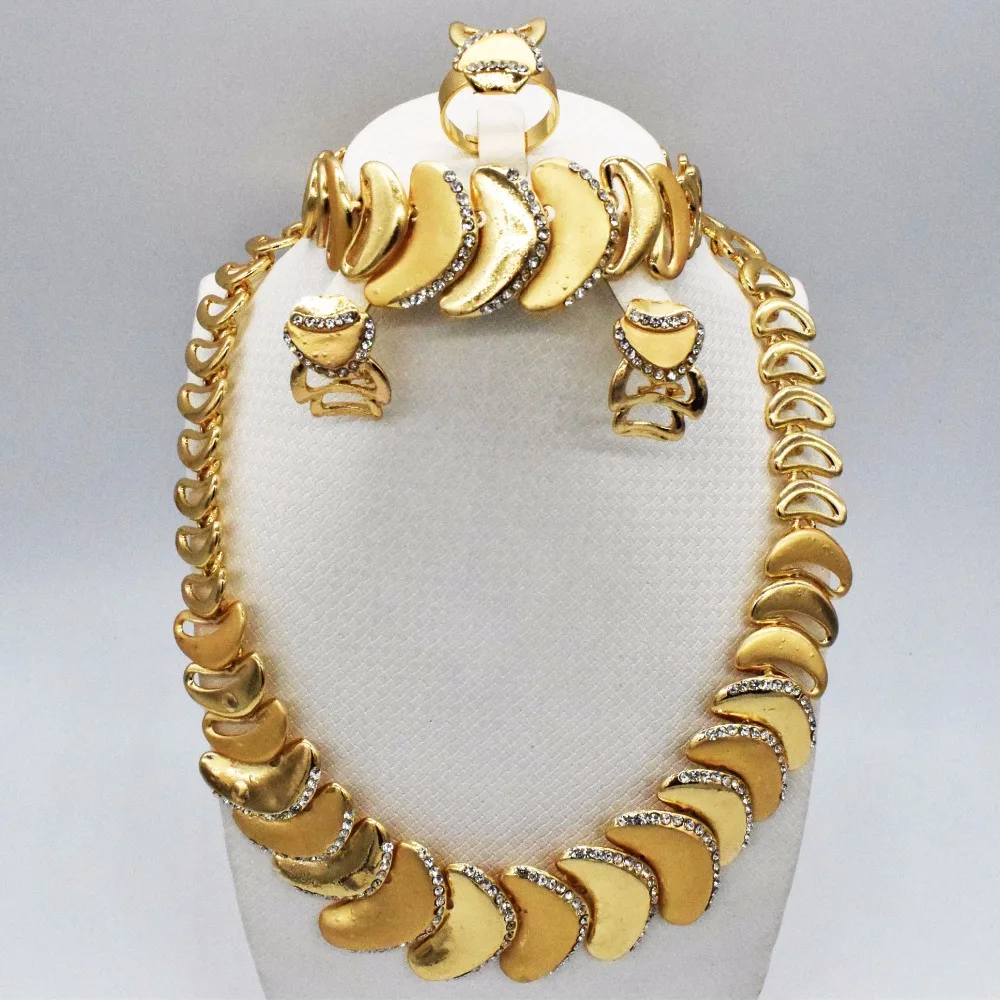 African Nigeria Dubai gold color African bead jewelry wedding jewelry