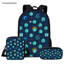 Twoheartsgirl школьный рюкзак с рисунком планеты для девочек, милая школьная сумка для книг, подростков, женщин, мальчиков, детей 16 дюймов, школьный рюкзак Mochila