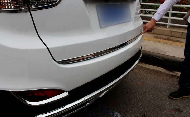 

1pcs Stainless Steel Rear Tail Gate Molding Trim Cover For Hyundai Tucson ix35 2010 2011 2012 2013 2014 Car styling accessories!