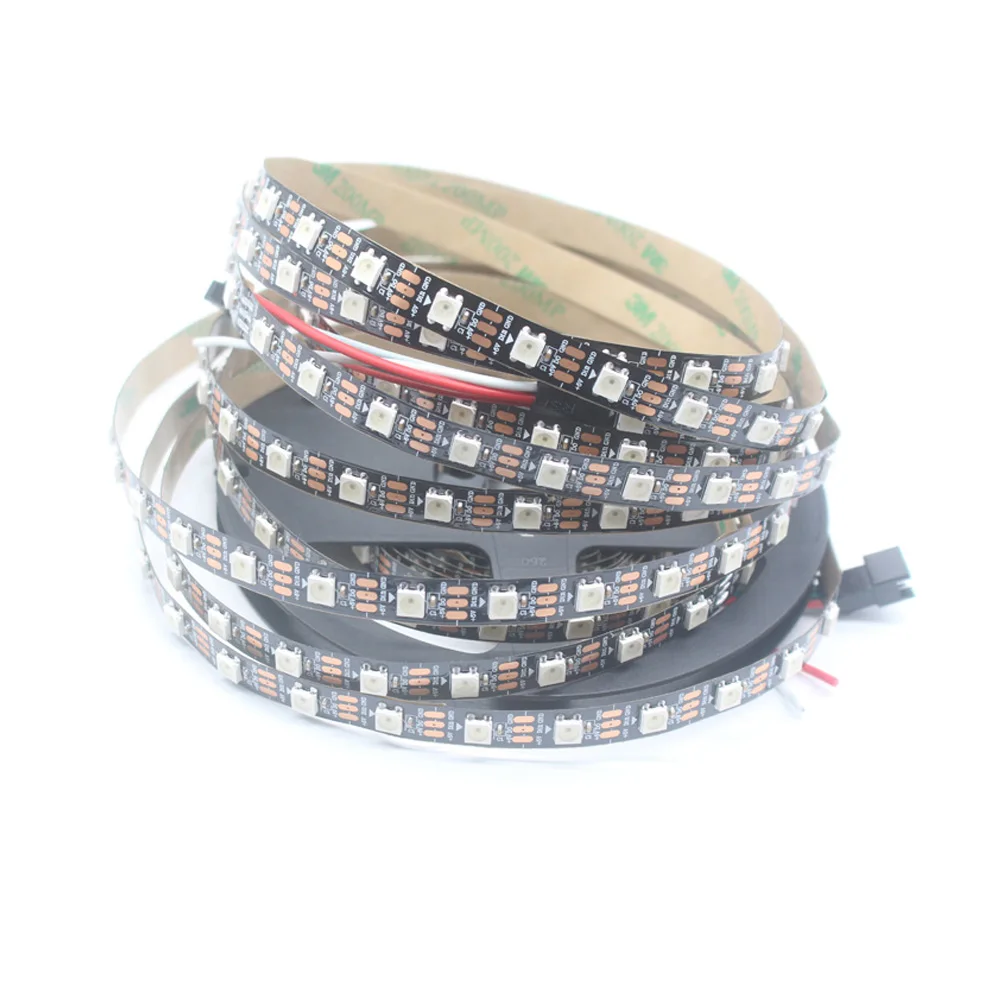 WS2812B ws2812 30/60/144 пикселей 5050 rgb индивидуально адресуемые светодиодные полосы света
