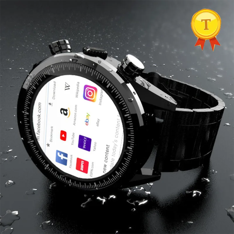 Лучшие Смарт часы 4G lte с Android 7 1 MTK6739 3 ГБ + 32 Гб 400*400 AMOLED сенсорный HD экран большая