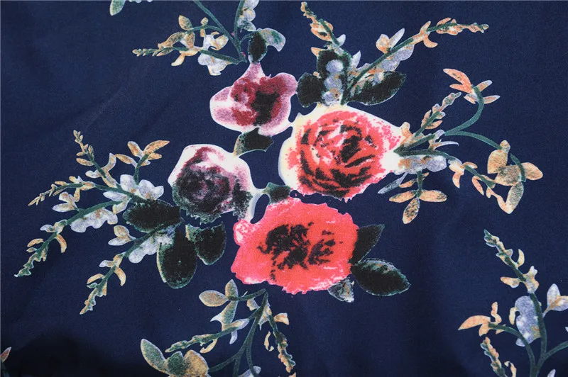 Kostlich New Arrival Summer Hepburn Vintage Dress O-Neck Floral Print Dresses Women Big Swing Dress Plus Size S-2XL With Sashes (7)