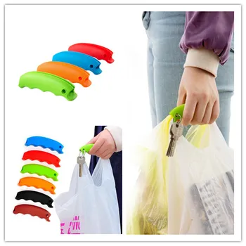 

Hot 1 Pc Bag Carrying Handle Relaxed Carry Shopping Handle Bag Clips Tools Silicone Knob Handler Useful Kitchen Tools