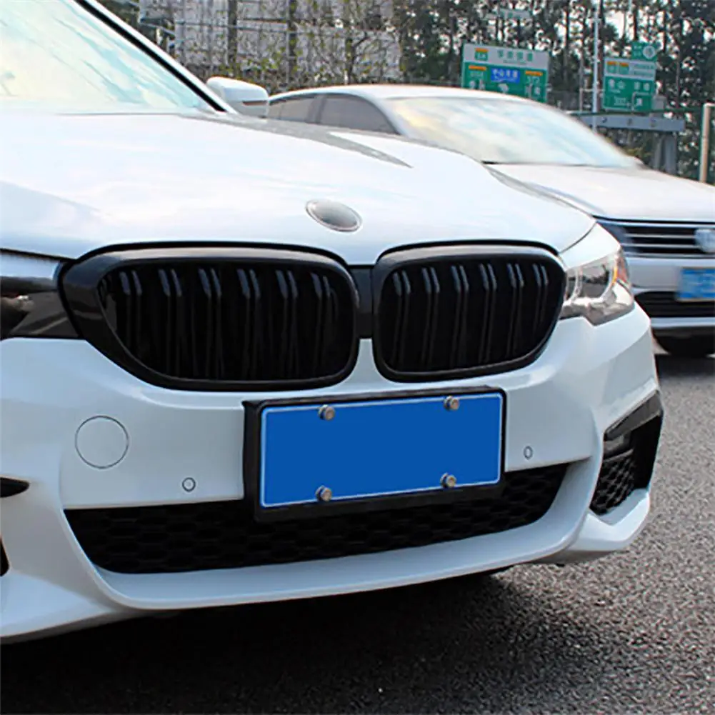 Сменные матовые черные решетки для гриля BMW F48 F49 X1 2016 2018 1 пара|Гоночные решетки| |