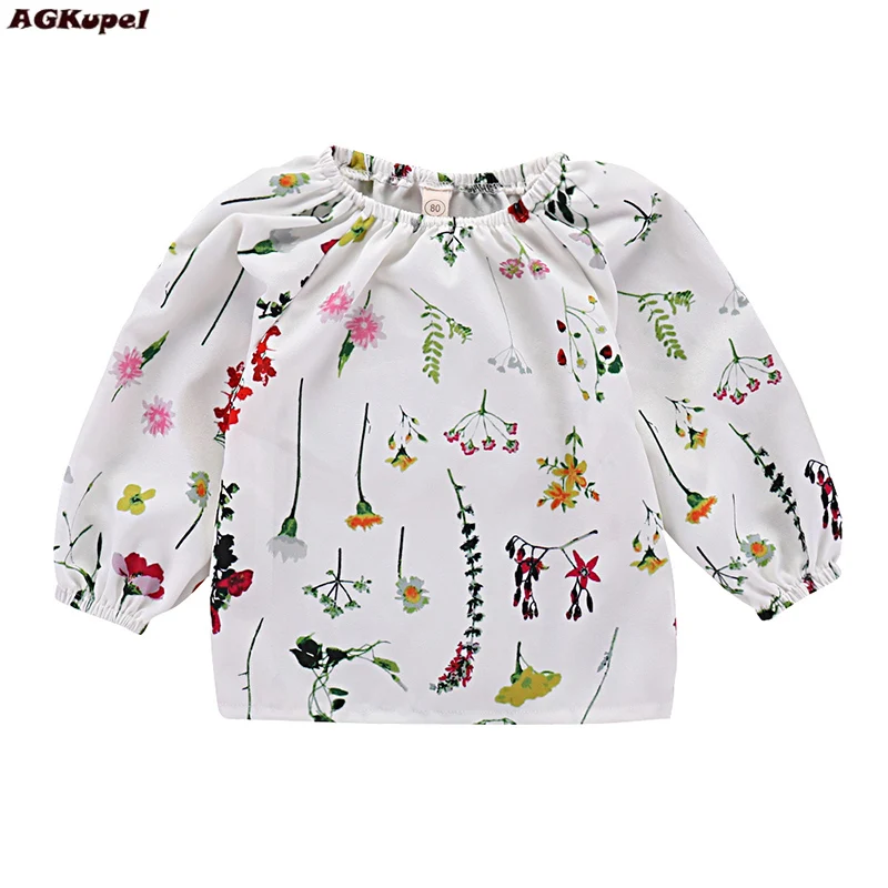 AGKupel Baby Girls Blouses Shirts Clothes Shirt Cotton shirts Baby Spring Summer Long Sleeve