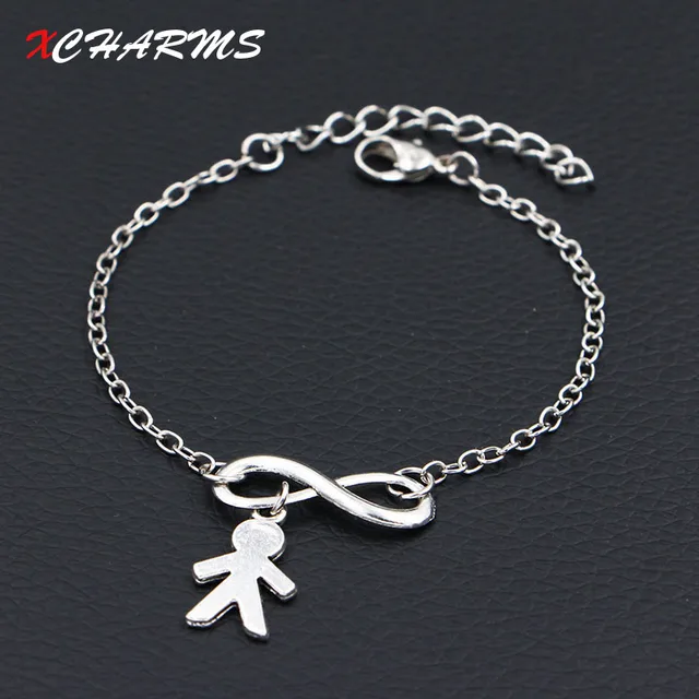 2018 New Personalized I Love My Boy Charms Bracelets Antique Silver 2018 New Personalized I Love My Boy Charms Bracelets Antique Silver Diy Handmade Infinity Bracelet Women