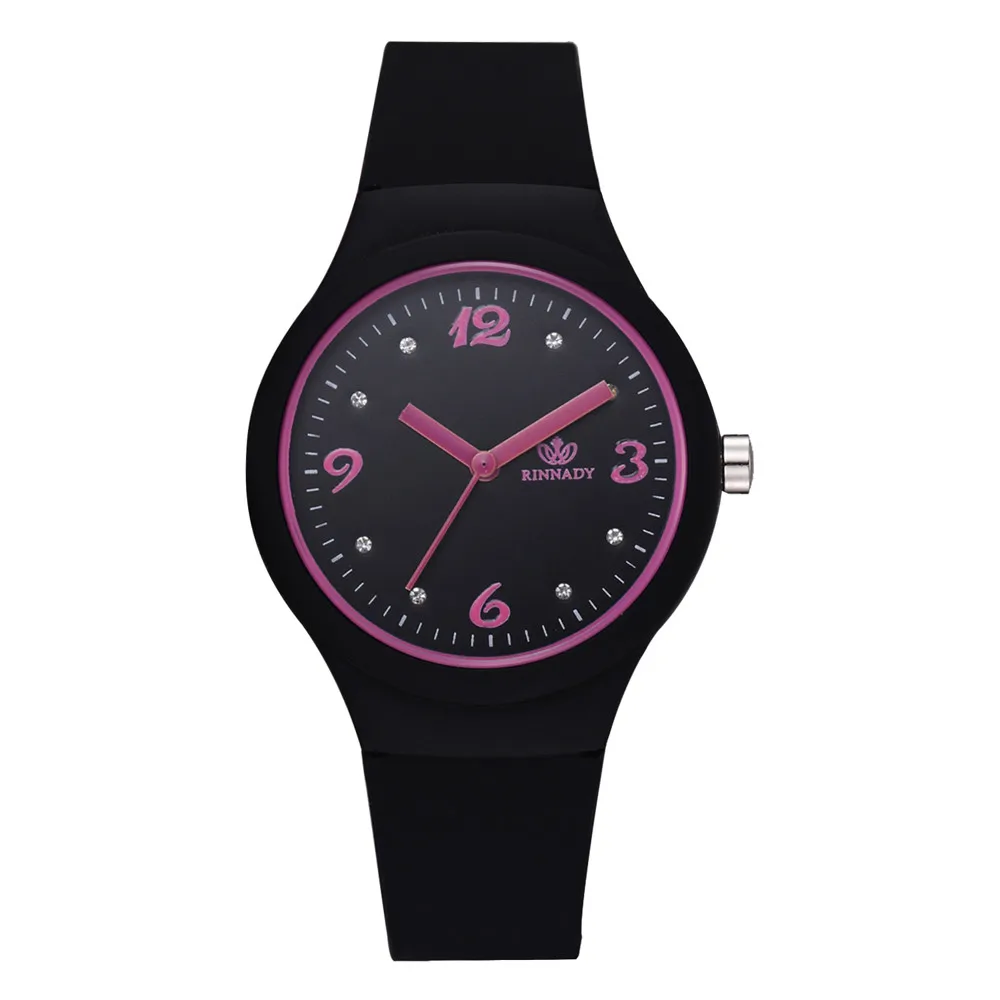 

Women's Watch Montre Femme Reloj Mujer Fashion Women Watches Casual Ladies Solid Pattern Wristwatch Clock Silicon Strap