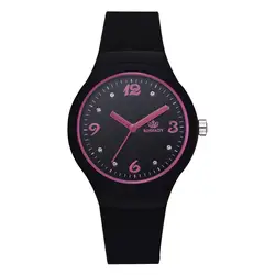 Для женщин часы Montre Femme Reloj Mujer модные женские туфли часы повседневное дамы сплошной узор наручные часы силиконовый ремешок