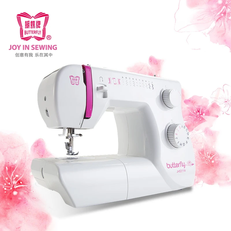 

Butterfly Brand Mini Sewing Machine Built-in 11 Sewing Patterns JH5311A DIY Household Electrical Multifunctional Threader