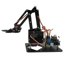 DIY Acrylic robot arm robot claw arduino kit 4DOF toys Mechanical grab Manipulator Upgrade