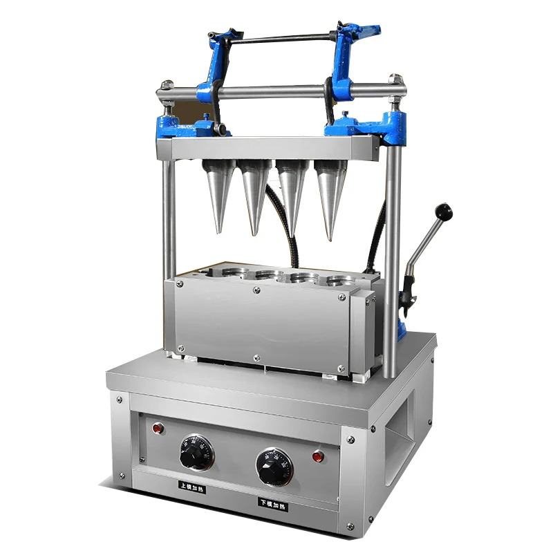 4 Head Egg Ice Cream Cone Automatic Icecream Cone Maker Machinein Ice