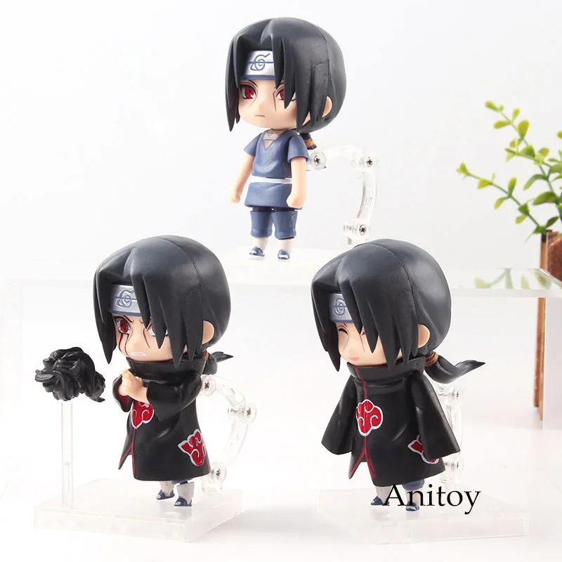 

Figurine Naruto Shippuden Uchiha Itachi Q Version PVC Anime Action Figure Naruto Collection Model Toys 3pcs/set
