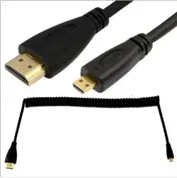 Мобильный телефон планшет HDMI кабель Micro HDMI к HDMI HD пружинный кабель Выдвижной кабель 2 метра для проектора цифровой