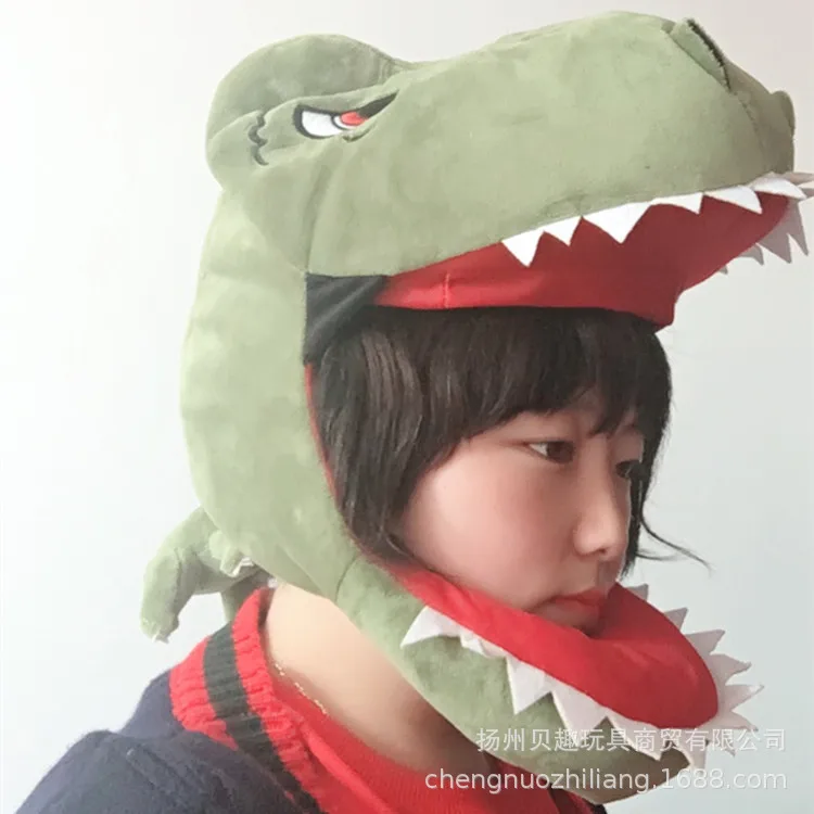 Мультфильм Акула шляпа крокодил, динозавр шляпа смешной реквизит для фотографий Хэллоуин платье