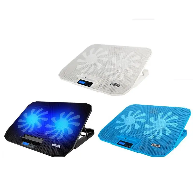 1 шт. охладитель для ноутбука ICE COOREL N106 2 usb порта двойной вентилятор блокнот подставка с кабелем для передачи данных для 12-15,6 дюймов