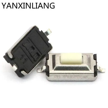 

100Pcs High Quality 3*6*2.5mm 3*6*2.5H 3x6x2.5mm SMD White Push Button Switch Microswitch Tact Switch
