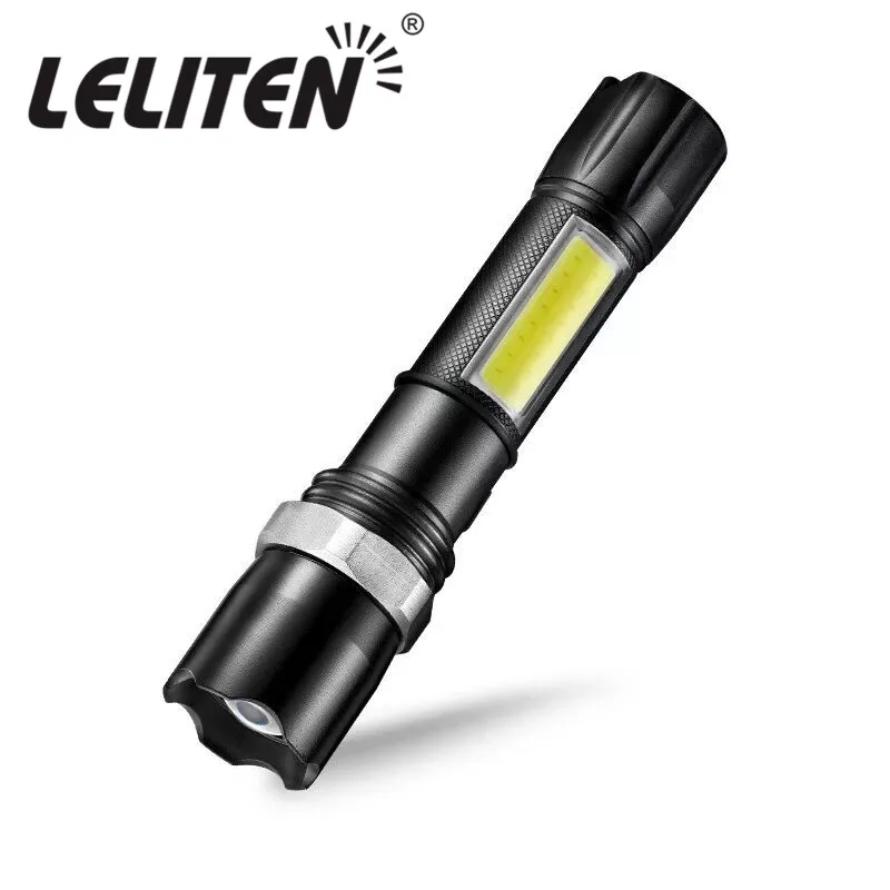 

2800 Lumen Mini Portable COB LED Flashlight Rotary ZOOM torches Lighting Torch
