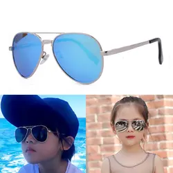 Модные брендовые Роскошные поляризованные красивые дети прохладно солнцезащитные очки мальчики девочки Женщины сплава Брендовая