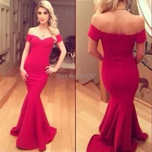 Sexy red prom kleid 2015 kurzarm nixe-abend-partei-kleid elbise schnelles verschiffen vestidos de formatura longo