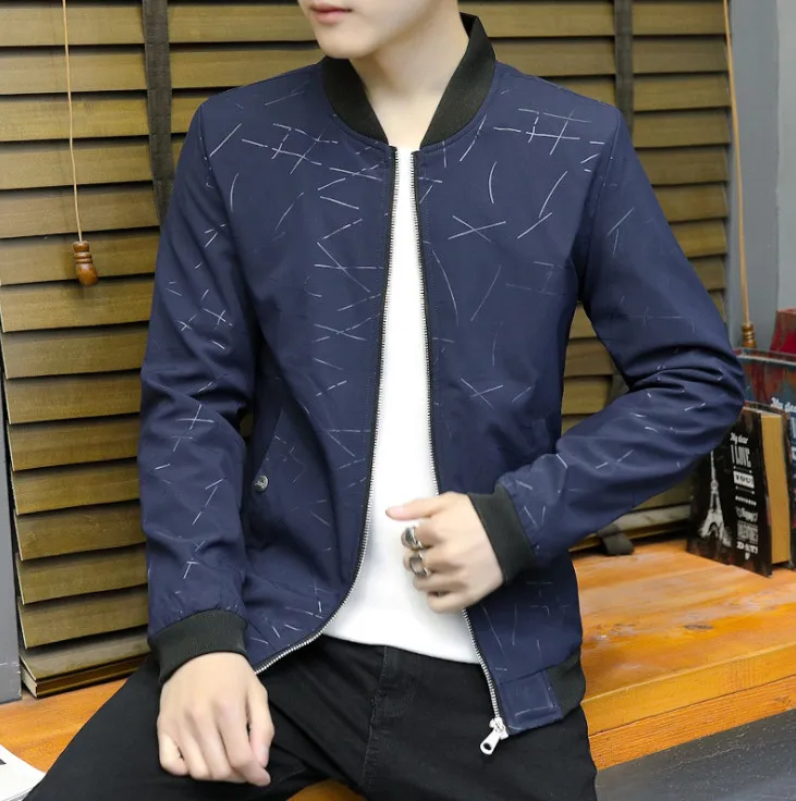 

Men's Jackets and Coats Spring Autumn Casual Solid Fashion Slim Jacket Men Overcoat New Arrival Baseball Jackets Men's Jacket