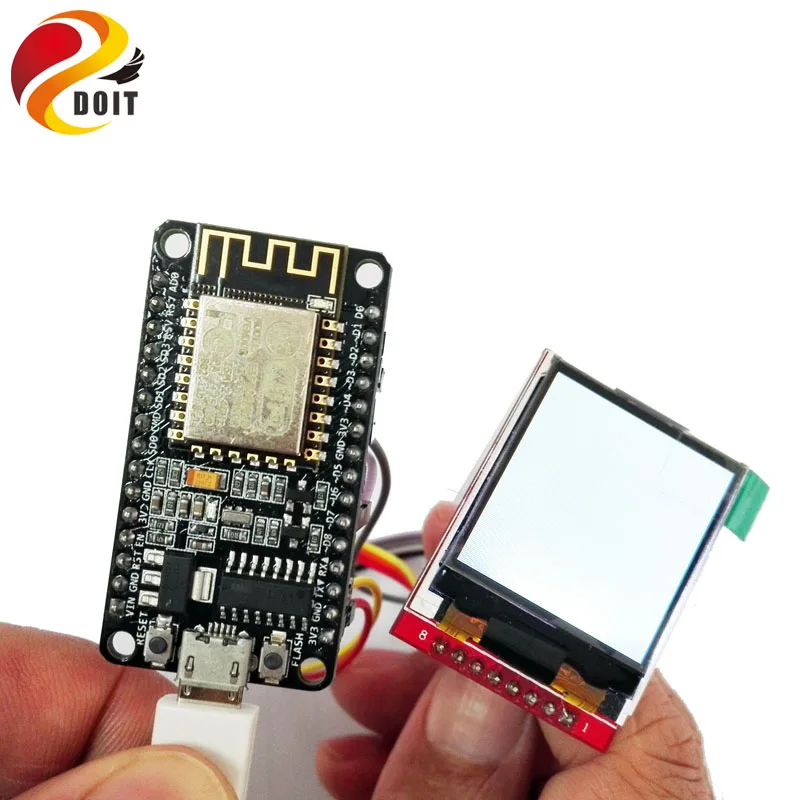 Комплект для разработки ESP8266 включая Nodemcu + 1 44 дюймовый TFT-экран Spi цветное