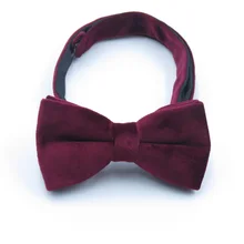 Mantieqingway бархат бабочкой для мужчин рубашка галстуки бабочки женские двухслойные Bowknots тонкий черный Высокая Шея Галстуки Для Свадьба Подарок