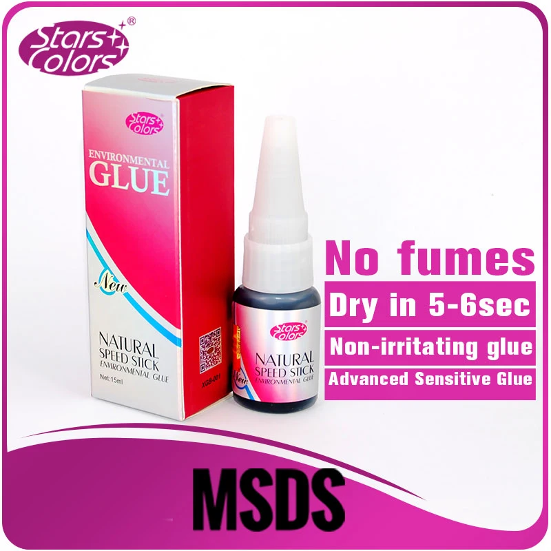 

Natural Speed Stick Environmental Eyelash Glue Low Odor No Toxic low sensitive Professional Eyelash Extension Adhesive 15ml