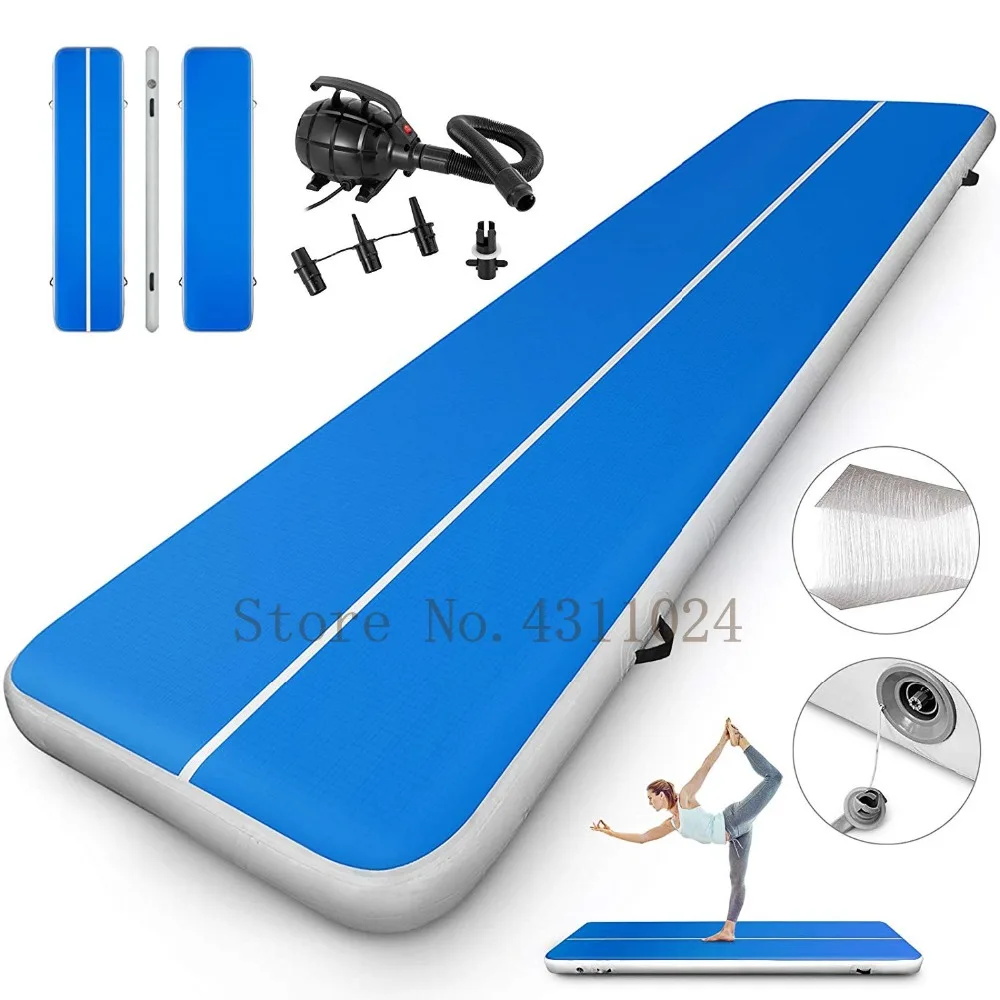 

Free Shipping 8x1x0.2m Inflatable Air Track Tumbling Mat for Gymnastics Inflatable Airtrack Floor Mats with Electric Air Pump