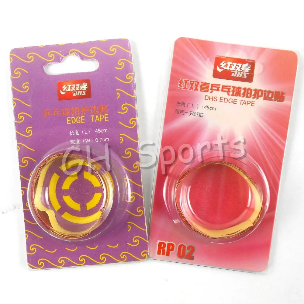 Buy 2x DHS RP02 Table Tennis Edge Tape 7mm wide for