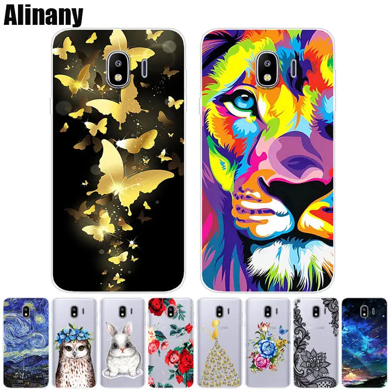 Чехол с рисунком для Samsung Galaxy J4 мягкий чехол из ТПУ 2018 J400 SM-J400 400F J 4 силиконовый |