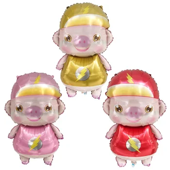 

Lightning pig Balloon 50 pcs 48X80cm Child birthday Party Decorations Kids Baby Shower boy Girls Inflatable Toys balloon Globos