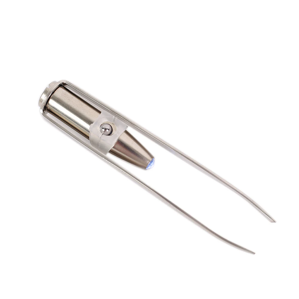 Nueva Luz LED Pinzas abrazaderas De acero inoxidable Pinzas pestañas cabello hacer herramienta Pinzas De Depilar Con Luz Nueva Luz LED Pinzas abrazaderas De acero inoxidable Pinzas pestañas cabello hacer herramienta Pinzas De Depilar Con Luz