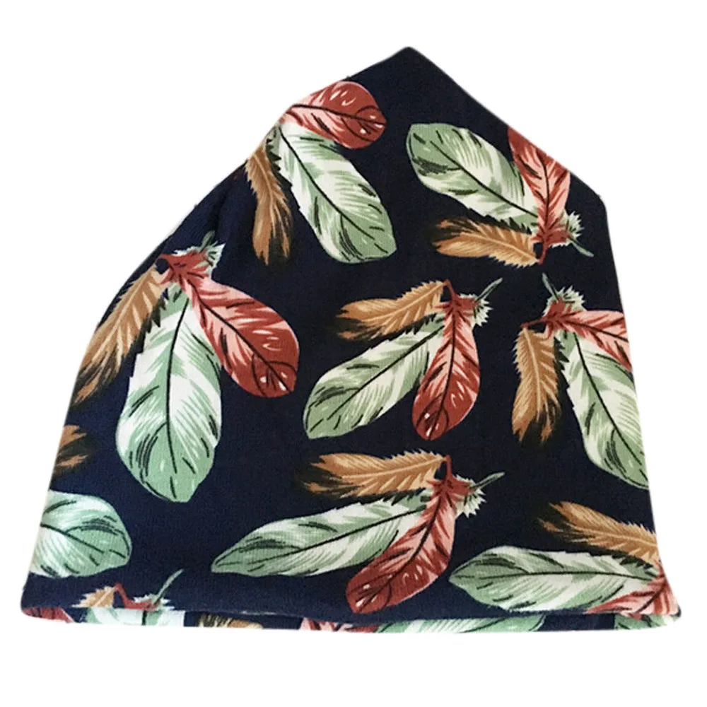 

Chapeau Hat Women Stretchy Printing Turban Head Wrap Band Chemo Hat Bandana Pleated Caps Chapeau Femme Sombrero Mujer
