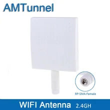 2,4 GHz WLAN WiFi панельная антенна 2400-2500MHz Антенна 12dBi внешняя антенна RP-SMA гнездовой разъем для роутеров