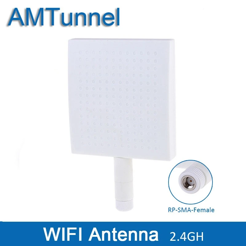 2.4GHz WLAN WiFi Panel Antenna 2400-2500MHz antenna 12dBi External Antenna RP-SMA female connector for Routers antenna kit