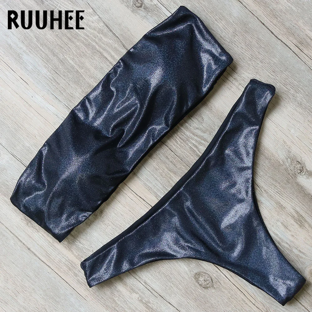 Buy RUUHEE Solid Bikini Swimwear Swimsuit Women Sexy