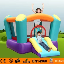 Free Shipping Mini Bouncer Castle Slide Inflatable Playground for kids with Free CE blower