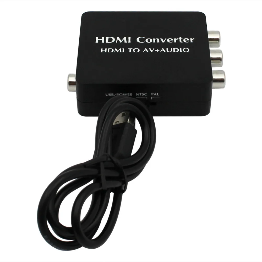 Новый коаксиальный аудиосигнал HDMI2AV HDMI в AV + Опора аудио конвертера SPDIF NTSC PAL CVBS