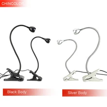 Настольная лампа с зажимом Регулируемый USB гибкий, в виде гусиной шеи глаз-уход за столом настольная лампа ноутбук книга изучения ночник DA